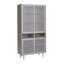 Galata 180cm H x 90cm W Metal Book Cabinet Bookcase-1740673299