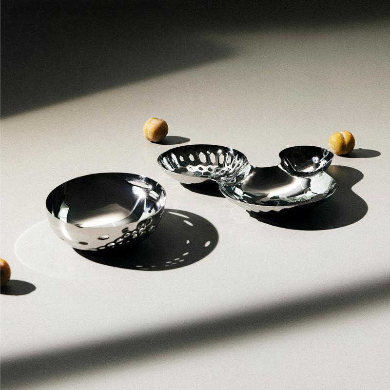 Cell Bowl, Black, Black Stainless Steel