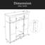 Arbre d'entrée avec banc et 3 crochets, armoire de rangement moderne pour hall d'entrée avec 4 portes, 1 tiroir et tablettes réglables pour le couloir, le vestibule et le salon-844747343