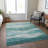 Machine Washable Indoor/Outdoor Chantille ACN1141 Seafoam Rug-358086607