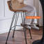 Chaise d'appoint brune Wishbone (ensemble de 2)-1575764451-1575764478