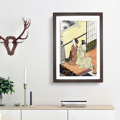 Chime of the Clock by Harunobu Suzuki - Picture Frame Painting Print