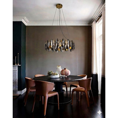 Lustre en cristal transparent 11 lumières Modern