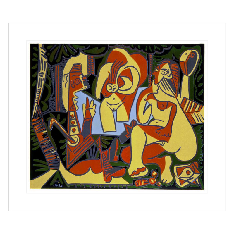«Manet I» par Pablo Picasso, impression giclée sur cadre, H 23,5 po x l 26,76 po