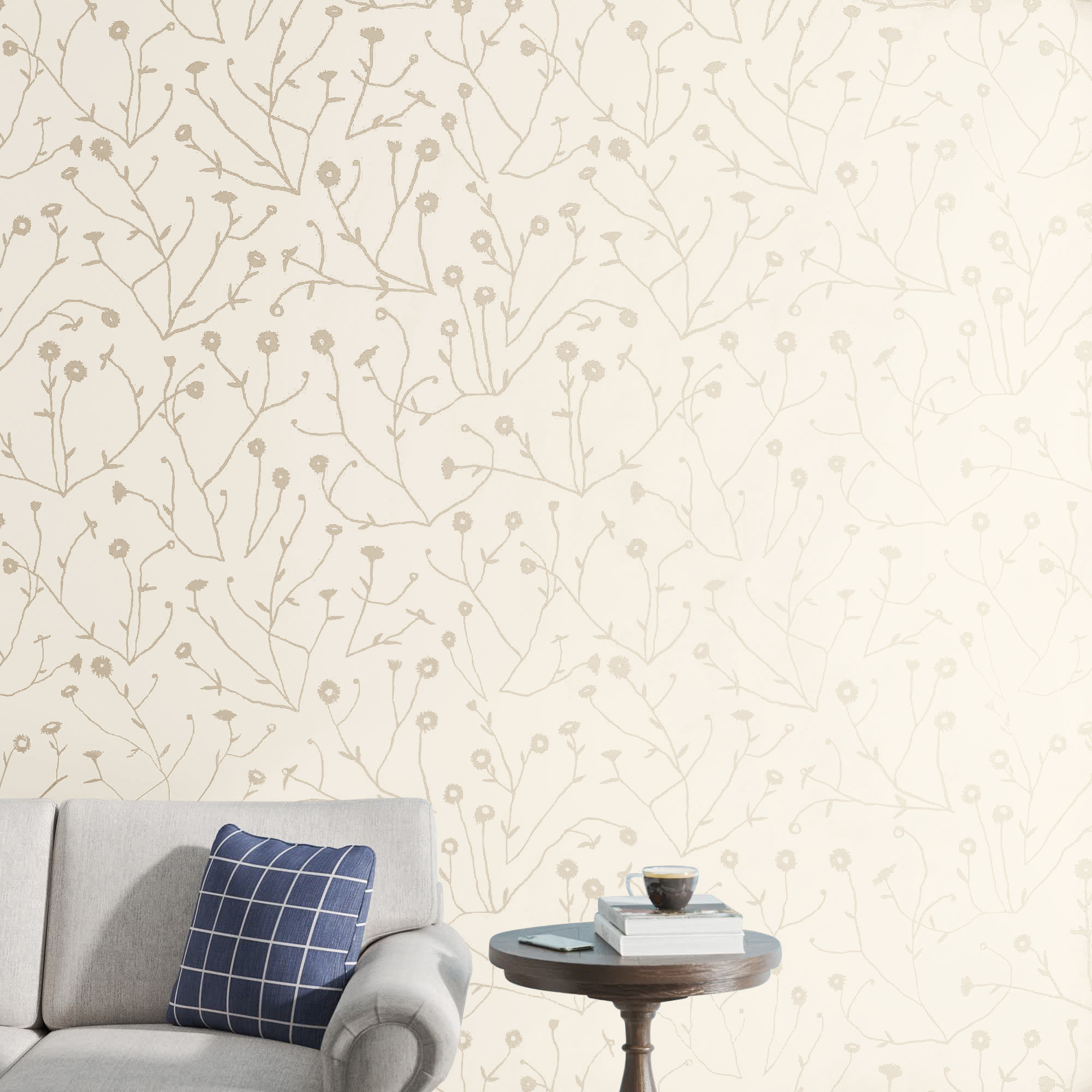 Keyes Floral Wallpaper, Neutral