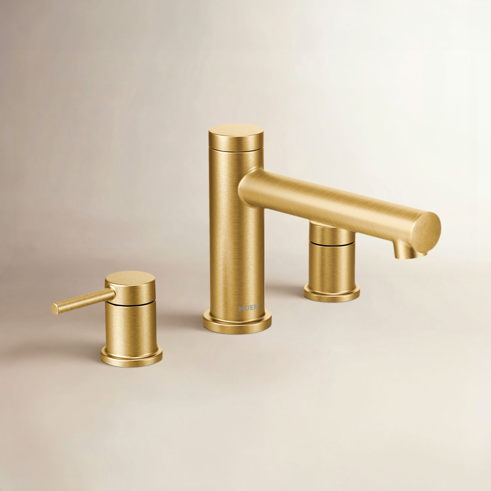 Align Deck-Mounted Roman Tub Faucet Trim, Brushed Gold