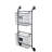 Black Charlotin Metal Tall Wire 5 Slot Magazine Rack Holder with Suspended Baskets and Label Slots-2015200781