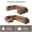 Canapé modulaire réversible en U 7 pièces avec repose-pieds amovible-1982078827
