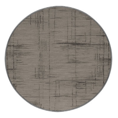 Machine Washable Abstract Gray Area Rug