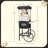 Lincoln Popcorn Machine - 8oz Popper with Stainless-Steel Kettle, Cart , Reject Kernel Tray, Warming Light, and Accessories by Great Northern Popcorn (Black)