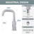 Square Single Hole Single-handle Bathroom Faucet
