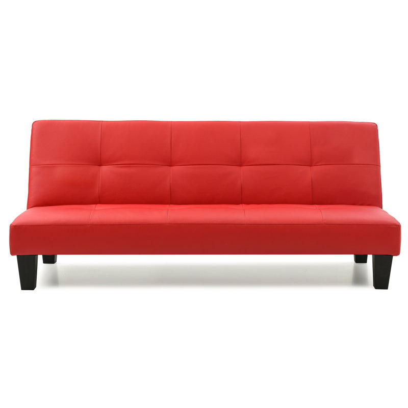 Canapé-lit polyvalent et contemporain, Rouge