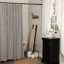 Rideau de douche simple à rayures 100% coton Ashmont