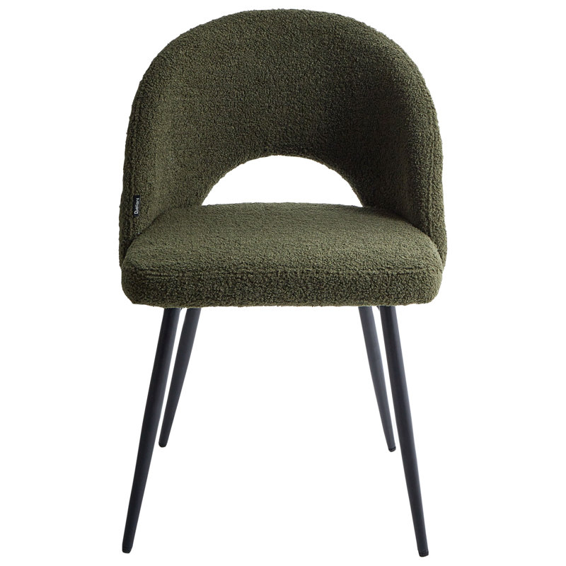 Onaga 46cm H Upholstered Upholstered Back Side Chair in Green
