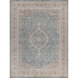 Heritage Oriental Area Rug in Light Blue