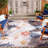 Abdalah Floral Pink/Gray Indoor / Outdoor Area Indoor/Outdoor Area Rug-1016930621