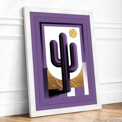 Desert Saguaro Art Deco - Print