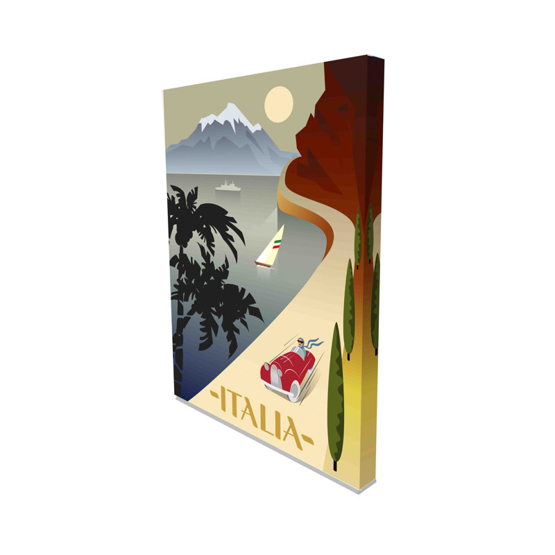 Summer Road - No Frame Print on Canvas, 77 cm H x 51 cm W