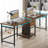 79-Inch Two Person Computer Desk With Drawers And Storage Shelves (Not Including Chair)-926972801