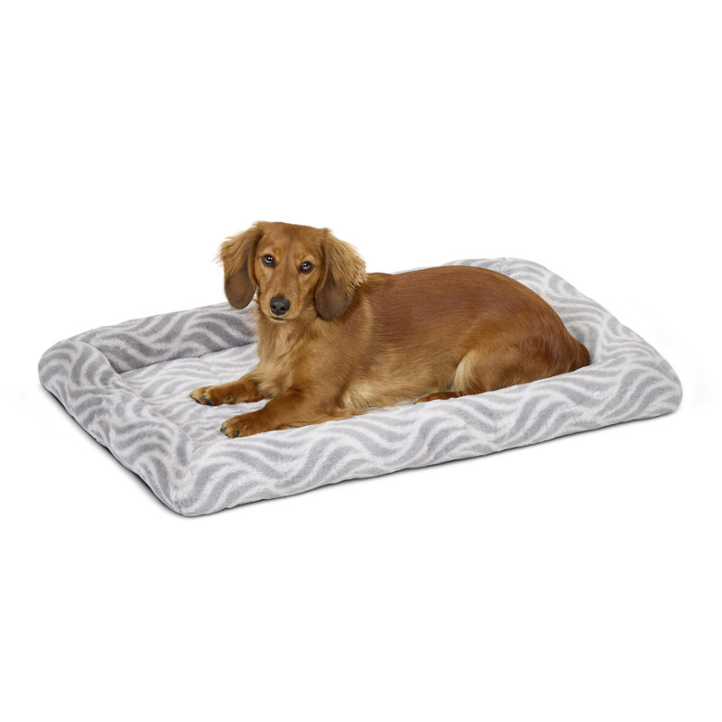 Abstract Pet Bed, Medium (29.91" W x 19.26" D x 2.96" H), Gray