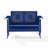 Kutcher 48.75'' Wide Straight Metal Loveseat-162864230