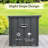 Large Patio Storage Bin - 100 Gallon, Waterproof, Dark Gray For Outdoor Cushions, Pillows, Garden Tools, Lockable With Solid Build Deck Trunk Stable Material Feature