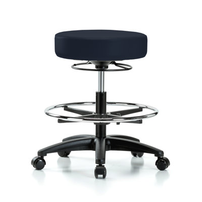 Tabouret médical avec ajustement de hauteur à 360 degrés et anneau de pied PERCH | Hauteur du banc moyen: 20,5 à 28 po