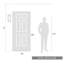 Lanterne murale d'extérieur à 1 ampoule noire naturelle H 14 po Avuyer-337367336-315306815