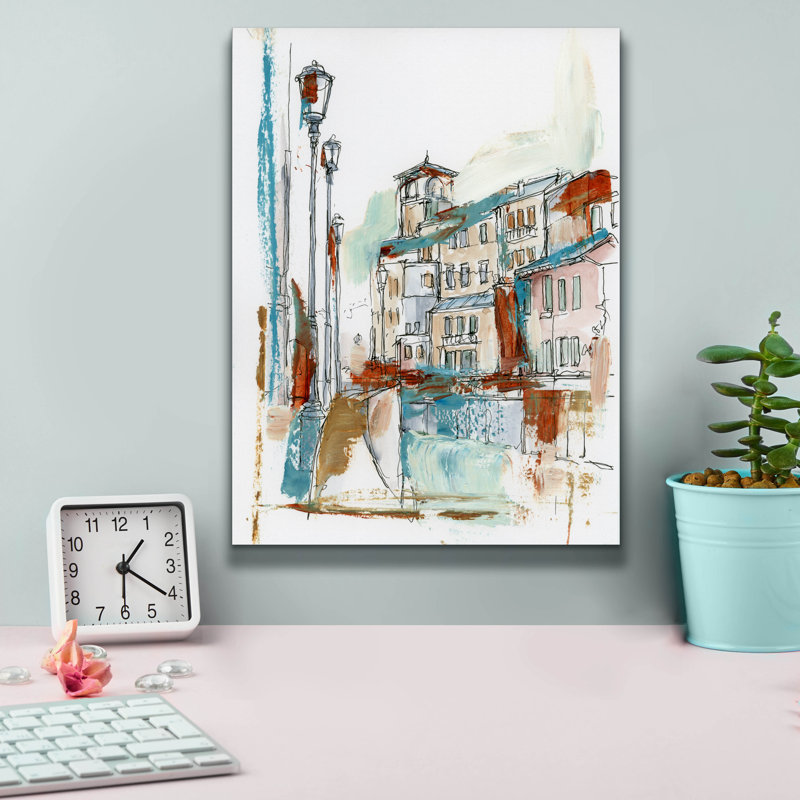 «Venetian Abstract 1» par Ethan Harper, H 16 po x l 12 po