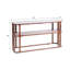 Sagebrook Home 54" Stefan Wood And Marble Console Table, Brown/Black