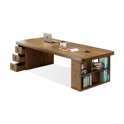 Bureau de salon Bibliothèque Bureau de rangement intégré avec tiroirs Bureau et bureau