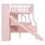 Lit superposé double au-dessus de grand lit PlayNest avec glissière et escalier de rangement pour enfants-134494034