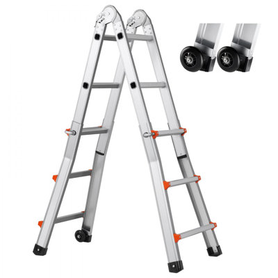 - Step Lightweight Folding Extension Ladder