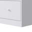 Mamie 5-Drawer White Baby Changing Table Nursery Dresser