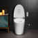Tankless Smart Bidet Toilet, Chair Height, Booster Pump, Auto/Foot Sensor Flush, Power Outage Flush