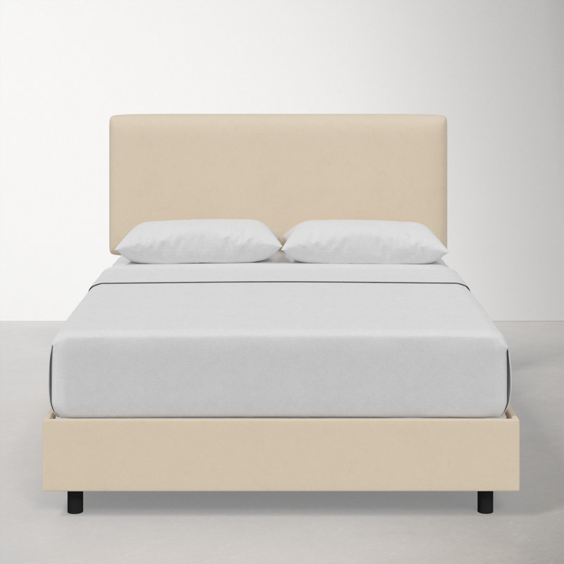 Eisley Upholstered Standard Bed, Queen, Classic Pearl Performance Velvet