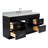 Partham 67'' Single Bathroom Vanity with Carrara Marble Top-93068106