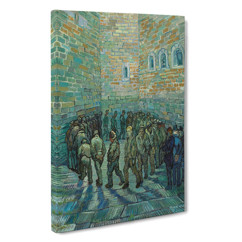 The Prison Courtyard by Vincent Van Gogh - Wrapped Canvas, 50cm H x 35cm W x 3cm D