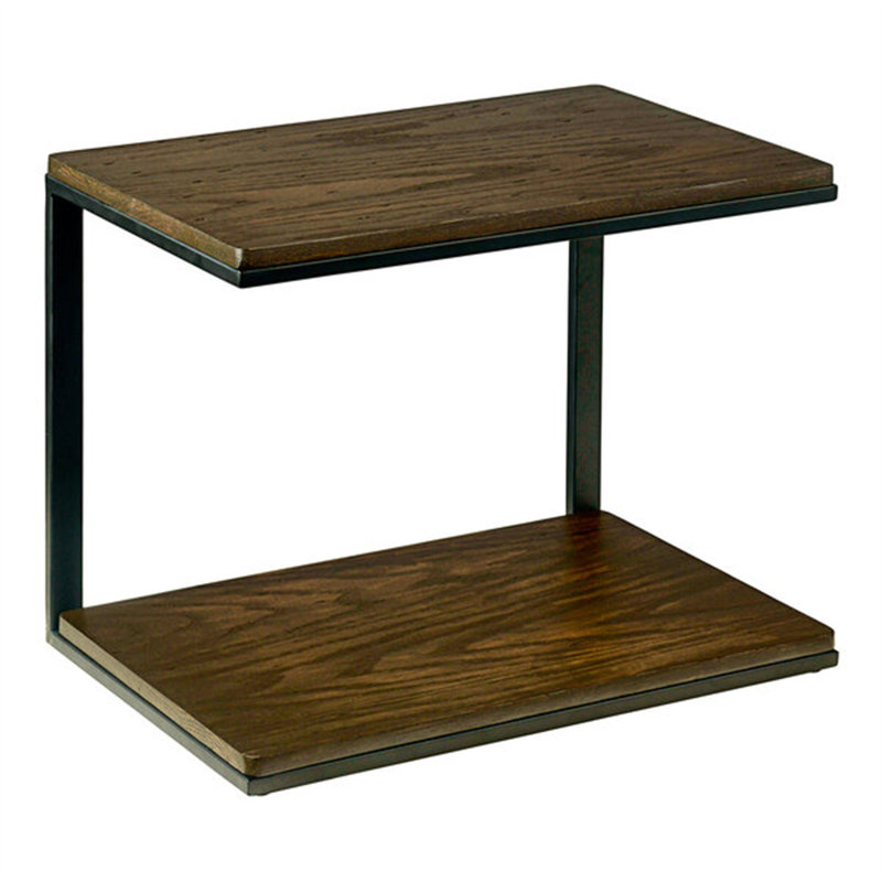Présentoir à 2 niveaux en chêne foncé Cal-Mil Heritage 18 po x 12 po x 14 1/2 po WS-21122427112