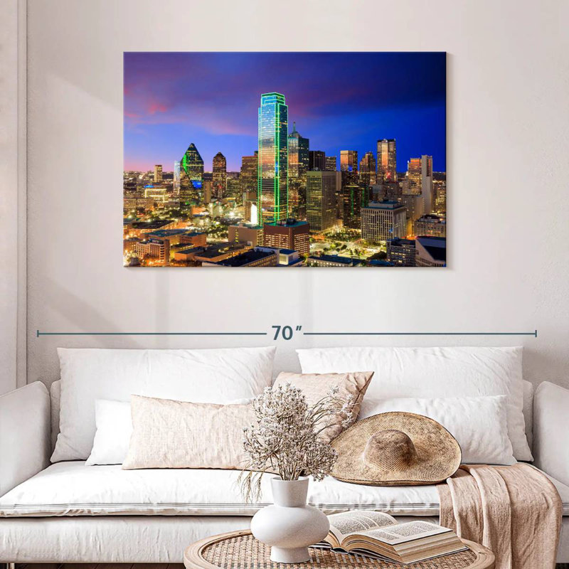 Paysage urbain Sirci Dallas, H 30 po x l 45 po