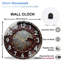Horloge murale en verre Cracked