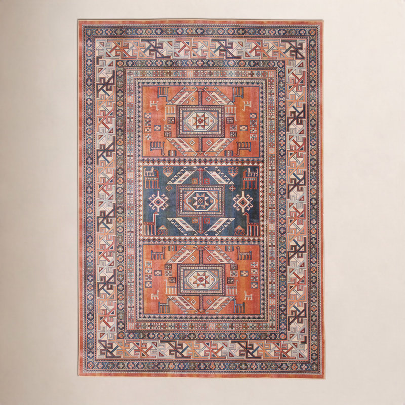 Ovid Oriental Woven Area Rug, Rectangle 7'10"x 10'9"