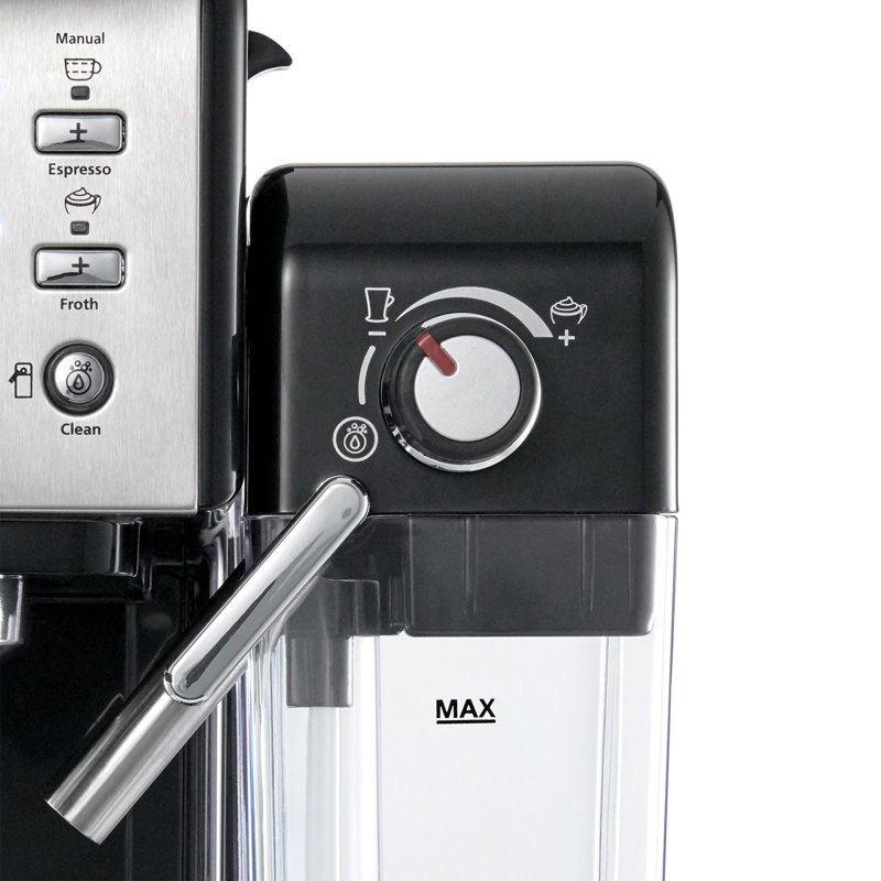 Stainless Steel 19-Bar Espresso and Cappuccino Freestanding Coffee Machine