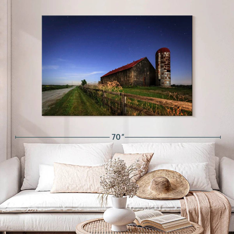 Lilie Twilight Barn, 34" H x 51" W