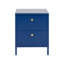 Capsicum 43cm W Steel Bedside Table-1412943959