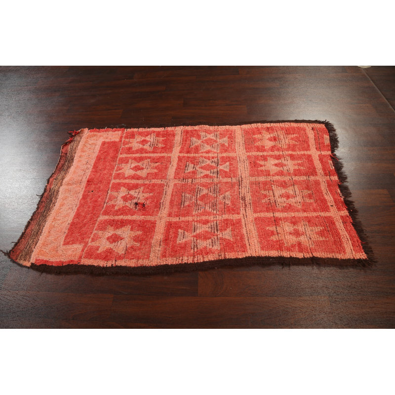 Tapis marocain noué à la main de conception unique