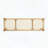 Backless Acacia Wood Bench with Faux Rattan Seat