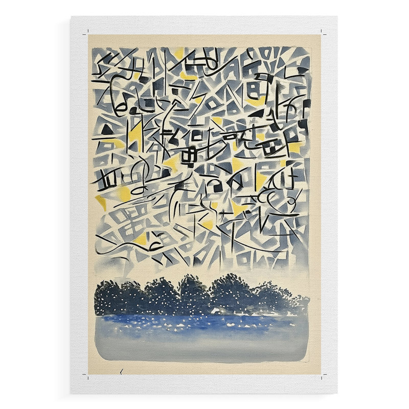 Série ABSTRACT DLxxviii - impression sur toile seulement - non encadrée, H 36 po x l 24 po