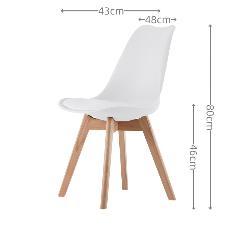 Knutsford Kitchen Dining Chair, White, 1