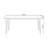 White rectangular rock plate dining table-401686796